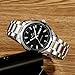 Mens Watches Men Waterproof Silver Stainless Steel Wrist Watch Date Luxury Simple Design Watches for Man