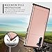 SAMONPOW Wallet Cover for Galaxy Note 10 Case with Card Holder Dual Layer Hybrid Shell Heavy Duty Protection Shockproof Anti Scratch Soft Rubber Bumper Cover Case for Galaxy Note 10 6.3 inch Rose Gold