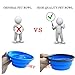 Pet Travel Collapsible Dog Bowl - SOWOKO (2 Pcs) Pet Food and Water Feeding Bowls For Beach Camping Running & Hiking Portable Foldable Cup Dish with Carabiner,Safe Eco-Friendly Silicone BPA Free