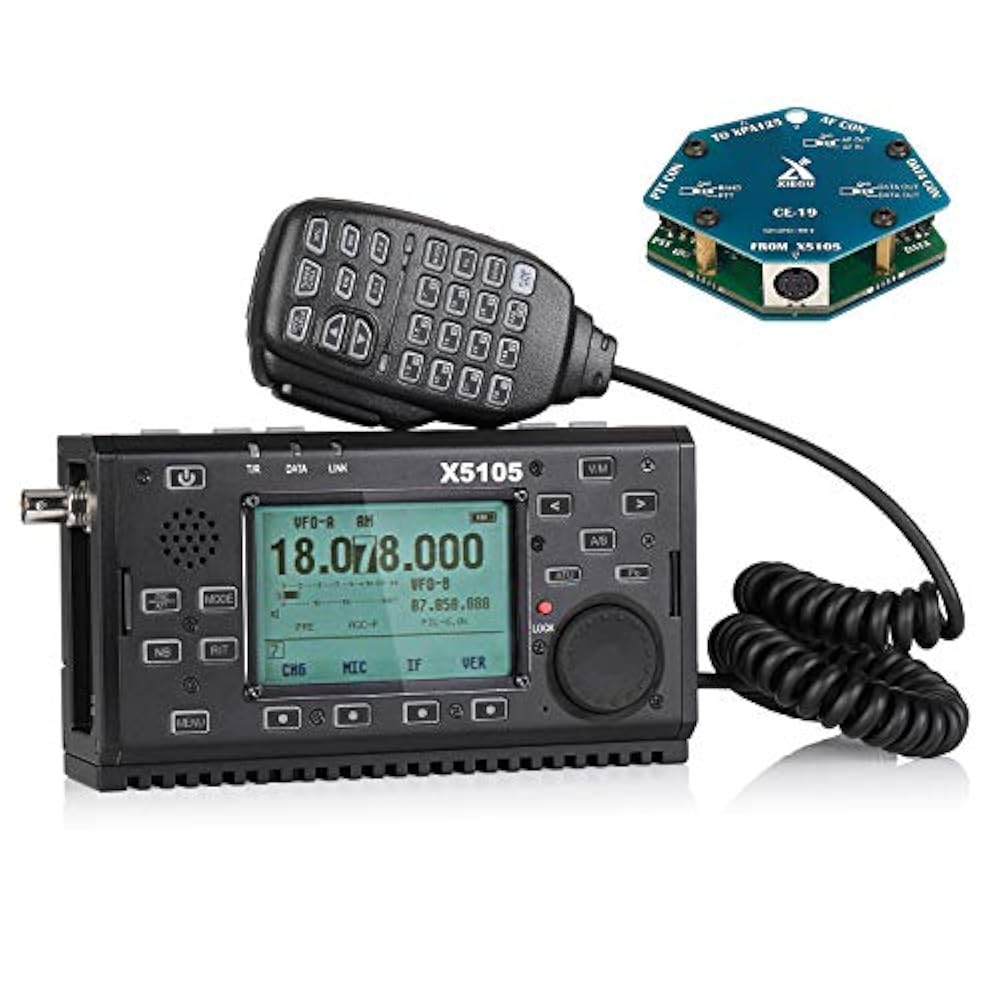 Xiegu X5105 QRP HF Transceptor VOX SSB CW AM FM RTTY PSK