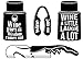 2 Vacuum Wine Stoppers + Gift Box + Corkscrew Bottle Opener + Bottle foil Peeler - Perfect Wine Gift Accessory, Set of 4 Funny Wine Tools â€“ Great Birthday Present Drinking Gift