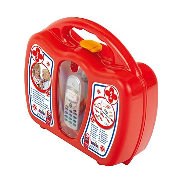 Theo Klein 4350 Arztkoffer mit Handy | Robuster Koffer mit Stethoskop, Spritze und vielem mehr |Spielzeug für Kinder ab 3 Jahren – Bild 3