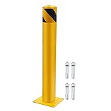 Vkinman Safety Barrier Bollard, Yellow Safety
