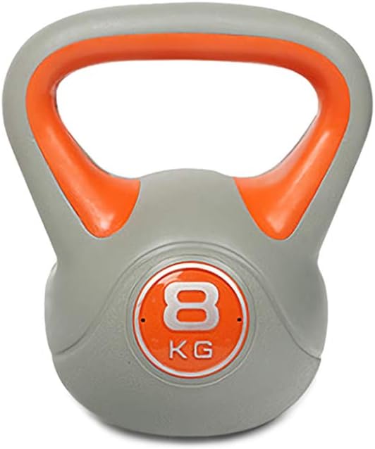 Kettlebell Fitness, Men and Women Sports Gym Equipment 2KG - 20KG Cast Iron Home Fitness Exercise Strength Training Neoprene Coated Kettle Bell,8kg