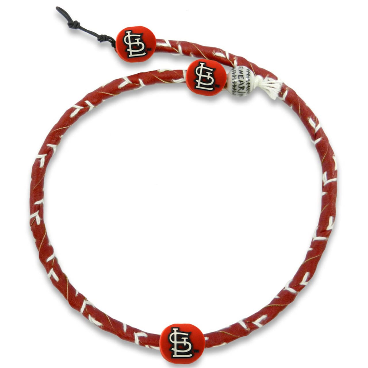 Photo 1 of MLB St. Louis Cardinals Team Color Frozen Rope Baseball Necklace