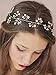 Venusvi Wedding Headbands for Bride - Bridal Headpiece with Bead - Hair Accessories