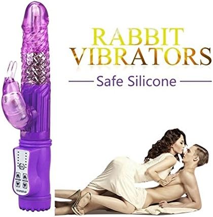10 Speeds Multi-Frequency Thrusting Rotating Viberate Large Size Rabbit Toys for Women Pleasure-Purple