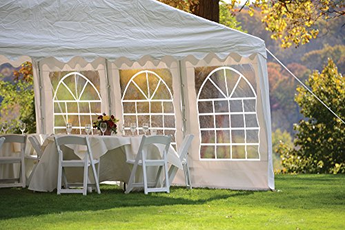 image for ShelterLogic Party Tent with Enclosure Kit, White, 10 x 20 ft.