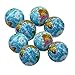 Squeezable Stress Ball 12 Pack - Tension Relief Activity Balls Set of 12 - Pressure Relieving Health Balls - Therapeutic Relaxing Squeeze Ball Pack of 12 Globe Pattern Balls