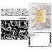 Pocket Page Recipe Book Bundle - Brownlow Black and White Swirls Book - Matching Binder, 4 x 6 Cards, Tabbed Dividers and Protector Pages - Plus extra 10 Protector Sleeves and 36 Recipe Cards