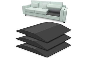 Induslyfe Sofa Couch Cushion Support for Sagging Sofas Repair Trapezoidal Furniture seat High Rebound, Firm Couch Support Under Cushion Sag Repair, Black Set of 3