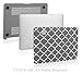 TOP CASE - Quatrefoil/Moroccan Trellis Rubberized Hard Case Compatible Older Generation MacBook Air 13