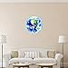 WANGZHIMING Removable 3D Luminous Blue Light Earth American Plate Pattern Self-Adhesive DIY Glowing Planets Wall Sticker for Kids' Room Nursery Living Room Home Decoraions
