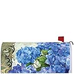 " Blue Hydrangeas " - Mailbox Makeover - Vinyl Magnetic Cover
