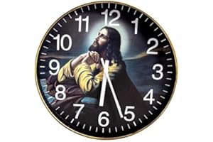 GENERIC Prayer Clock 12" Wall-Mounted Religious Decor with Hourly Bible Passages Narrated by James Earl Jones