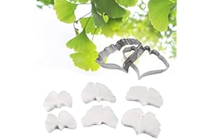 AK ART KITCHENWARE Sugar Paste Flower Veining Molds Petal Veiners Leaf Cutter Fontant Mold Cake Craft Tools (ginkgo)