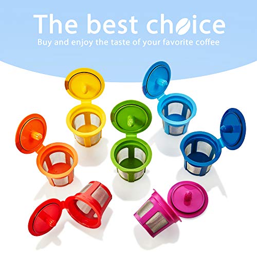 7 Reusable K Cups Refillable Rainbow Colors KCups Coffee Filters for