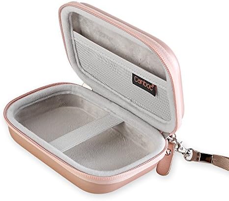 Canboc Hard Carrying Case for Polaroid Mint Pocket Printer, Polaroid Snap & Polaroid Snap Touch, Mesh Pocket for Polaroid 2x3ʺ Photo Paper, Smooth Double Zipper Protective Travel Bag, Rose Gold 7 51cNo9Bmr5L. AC