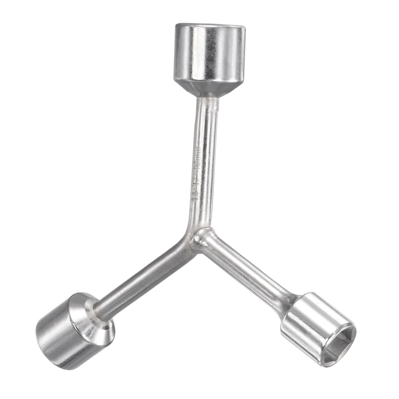 CoCud Y-Shaped 3 Way Socket Wrench, | 14mm 17mm 19mm 3-inch Length | CR-V Y-Type Hex Spanner Repair Tools - (Applications: for Bicycle Maintenance and Repairing), 1-Piece