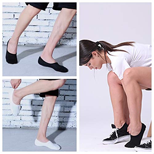 Falechay-Sneaker-Socken-Damen-Herren-Fuesslinge-Footies-8-Paar-Kurze-Grosses-Silikonpad-Verhindert-Verrutschen-Unsichtbare