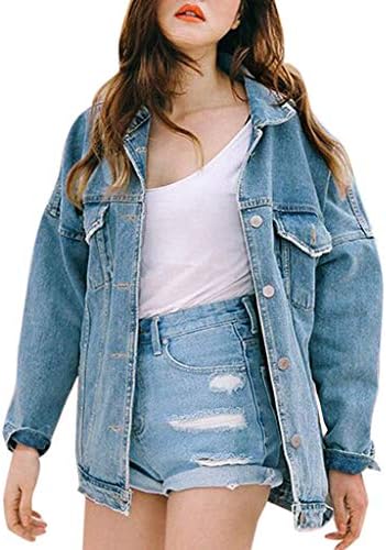 denim loose jacket