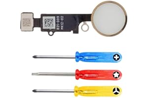 FirefixTM OEM Replacement for iPhone 7 7 Plus Home Button Flex Cable Touch ID Sensor Assembly (Gold)