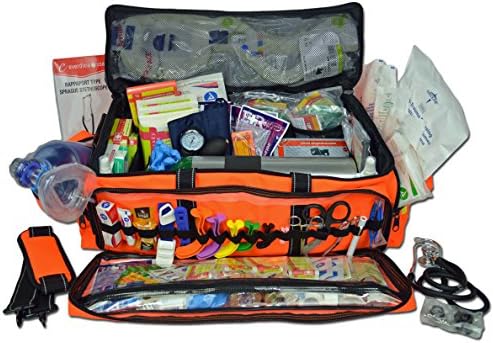 Lightning X MB50 X-Tuff O2 Medic First Responder EMT Trauma Jump Bag First Aid Duffle Stocked Fill Kit D