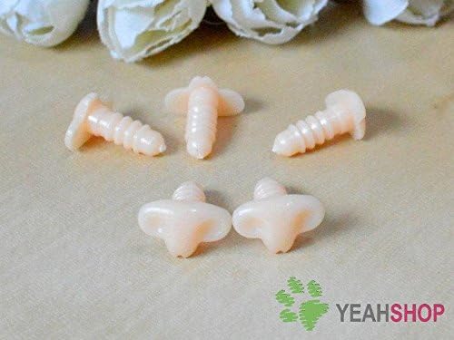 13mm Fleshcolor Fox Nose / Safety Nose / Plastic Nose - 10pcs