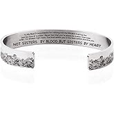 Fuqimanman2020 Inspirational Bracelets for Women Personalized Gift for Her Engraved Mantra Cuff Bangle Birthday Christmas Jewelry Gift For Friends