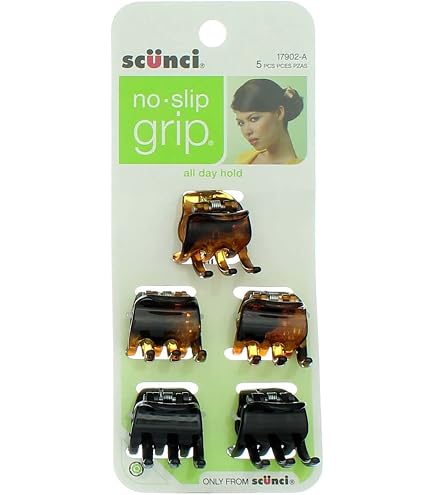 Amazon.com : SCUNCI No-Slip Grip Clips, 5 Ea (Pack of 2) : Beauty