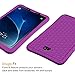 Fintie Silicone Case for Samsung Galaxy Tab A 10.1 (2016 NO S Pen Version), Honey Comb Series Light Weight Shock Proof Cover Anti Slip Kids Friendly for Tab A 10.1 Inch (SM-T580/T585/T587), Purple