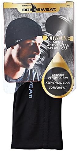 Dri Sweat Xtreme Men's Sports Cap, Black by Dri Sweat