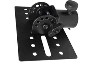 Rotatable Metal Speaker Adapter 35mm Tripod Mounting Pole for DJ PA Speaker Stand Top Cap,Adjustable Angle Mounting Bracket w