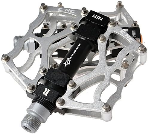 RockBros Bike Pedals MTB BMX DH Downhill Pedals 9/16'' (Silver)