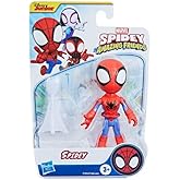 Marvel Spidey & His Amazing Friends Action Figures Superheroes + Villains (Choose Figure) (Spidey (4 inch)), Black