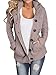 Ermonn Women Unisex Zipper Button Down Knitted Sweater Cardigans Hooded Jackets