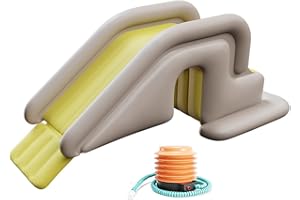 HOUTCLORT Pool Slide Inflatable Swimming Water Slide, Summer Swimming Pool Supplies Universal Trampoline Ladder Backyard Slide