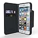 Cellto PU Leather Wallet Cover Stand and Reversible Magnetic Flap, Flip Cover for Apple iPhone 6 (2014)/6S (2015) - Black