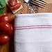 Keeble Outlets Kitchen Towels Set of 12 | Blue Stripes Dish Cloths | 25.5 x 14.5 inches Pot Holder Sets | Cotton Absorbent Kitchen Hand Towels for New Homes