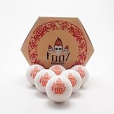 Fooz Headz Foosballs Professional Tournament Quality - Just Like The Pros Use, Official Regulation Size - Set of 6 Foosball Balls