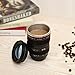 Wrcibor Coffee Mug with Transparent Lid Camera Lens Cup Stainless Steel Caniam 24-105mm, 12oz …