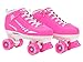 Epic Skates Galaxy Elite Kids Quad Speed Skates, Pink, Juvenile 12