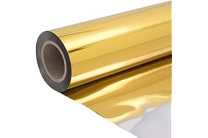 ANMINY 3.3x32.8ft Aisle Runner Mirror Rugs Roll Double Sided Bright Reflective Decorative Carpet for Romantic Wedding Birthday Graduation Party Ceremony Event Home Indoor Decor - Gold/Silver