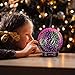 3D Glass Aromatherapy Essential Oil Diffuser – Newest Version Fragrance Oil Humidifier, 7 LED Color Lighting Modes Firework Theme, Premium Ultrasonic Mist, Auto-Off Safety Switch (Black)