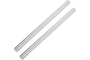 Utoolmart Round Steel Rod,10mm HSS Lathe Bar Stock Tool 200mm Long, for Shaft Gear Drill Lathes Boring Machine Turning Miniature Axle, Cylindrical Pin DIY Craft Tool, 2pcs