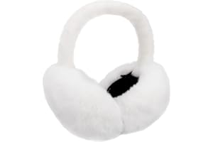 LiuSuper Winter Ear Muffs for Women Foldable Plush Fluffy Earmuffs Cold Weather Outdoor Ear Warmers for Women Girls