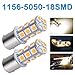 AUTOSAVER88 1156 LED Light Bulbs - [20 Pack] 3500K Warm White LED Lamp for RV Trailer Camper Interior Signal Light