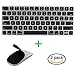 JIFF ® 2 in 1 Bundle - Silicone Soft Skin Protector Covers for Apple Magic Keyboard (MLA22LL/A) with US Layout and MAC Apple Magic Mouse (Black)