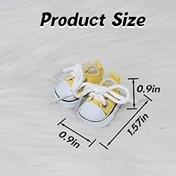 Mini Doll Shoes, 1 Pair Cute Lace Up Canvas