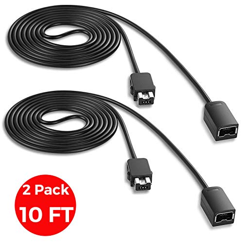 Extension Cable Cord 2PCs 10FT for Nintendo SNES&NES Mini Classic Controller,Also Compatible with Some Wii and Wii U Wired Controller.